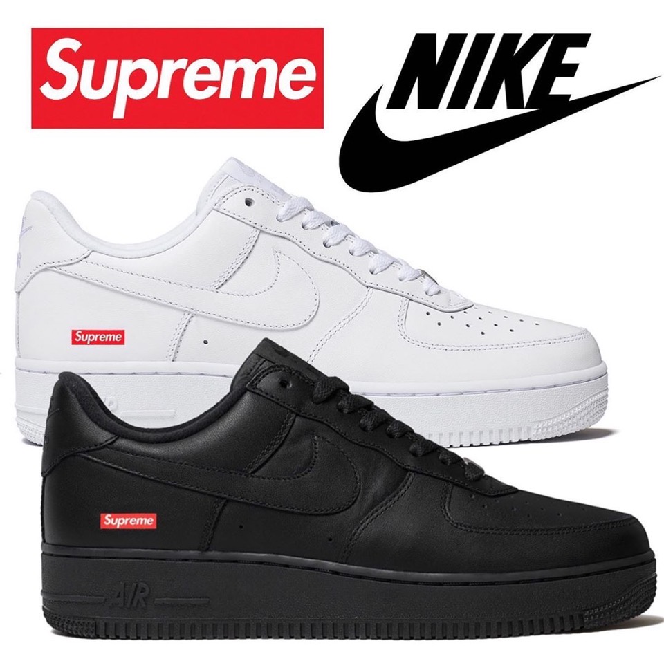 【Nike × Supreme】Air Force 1 Low “White” & “Black”が2021FW 国内11月7日にリストック予定